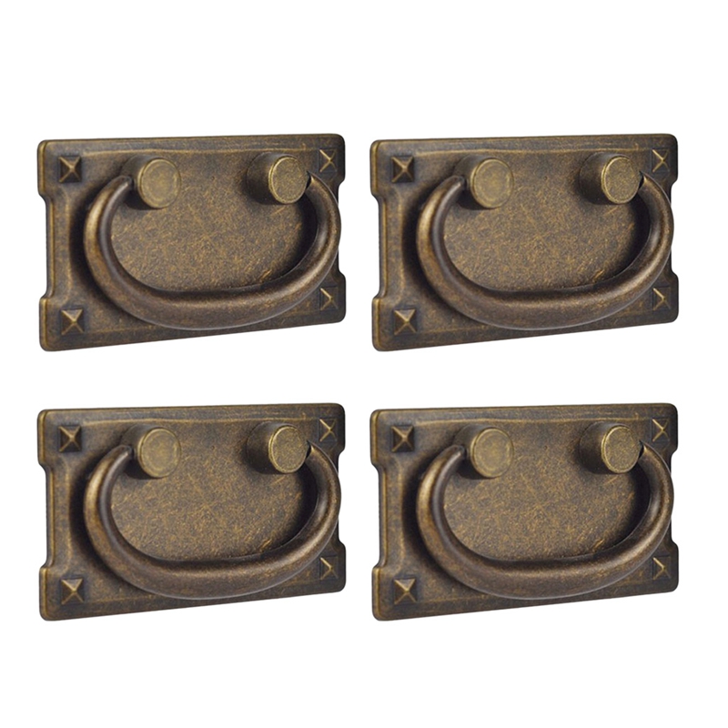 Furniture Hardware Vintage - 4 шт. винтажные антикварные бронзовые для