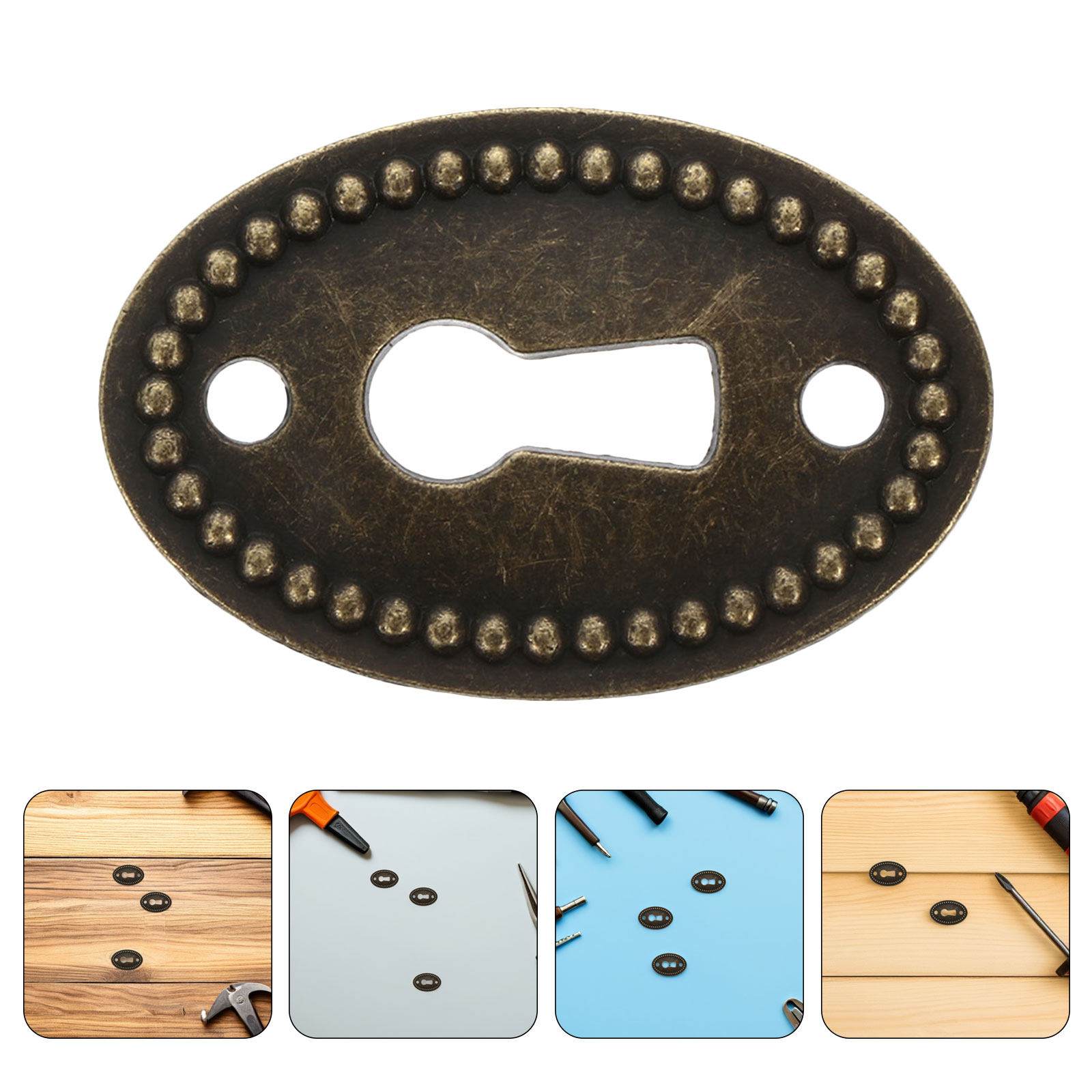 Furniture Hardware Vintage - 16 шт. винтажных овальных декоративных накладок