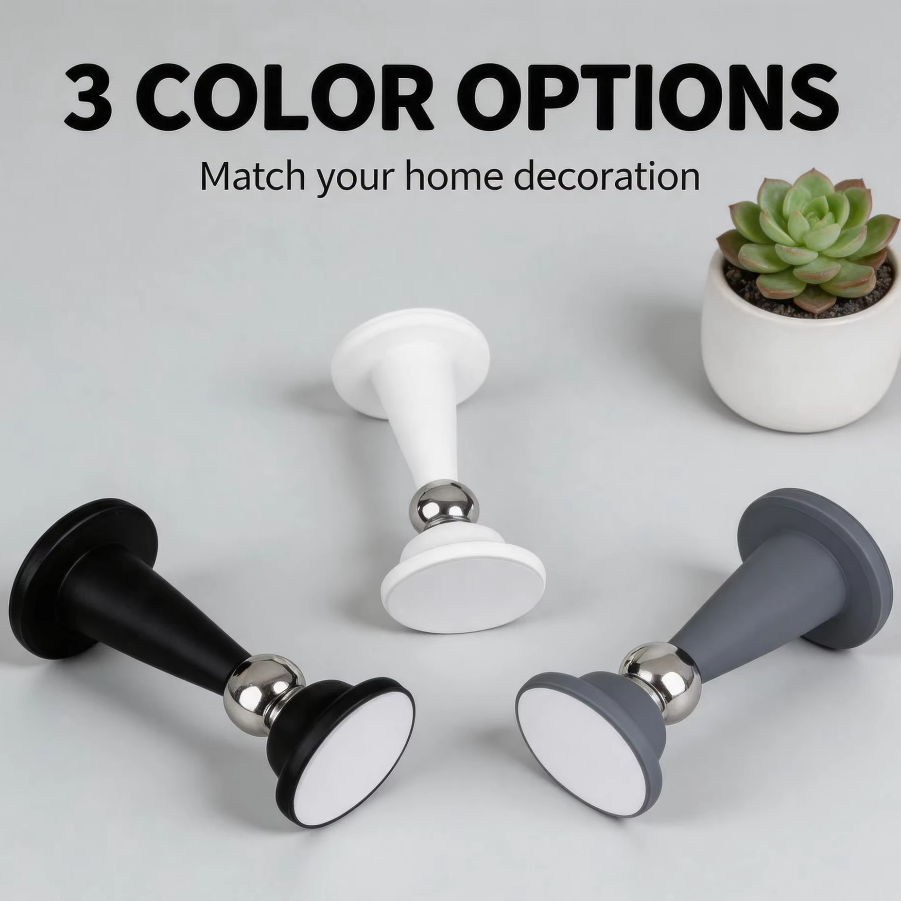 Furniture Hardware Kit - Силиконовый дверной стопор без сверления /