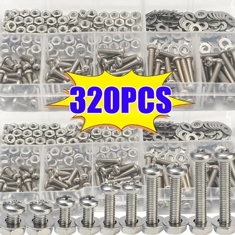 320 шт. набор шестигранных гае – обзор и цена Furniture Hardware Kit